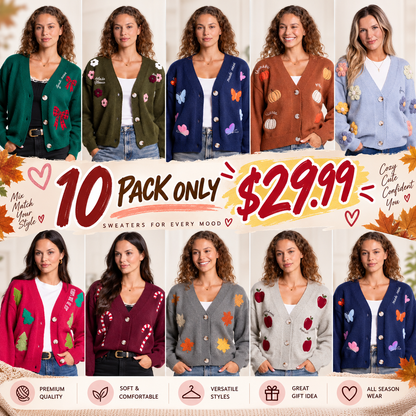 🎅Christmas Special Offer-Love in Faith Women's Embroidered Casual V