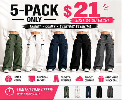 ⚡FINAL SALE 🔥Women’s lightweight loose cargo pants with multiple pockets